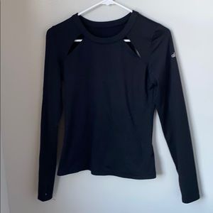 Alo Black Long Sleeve Top w/ thumbholes